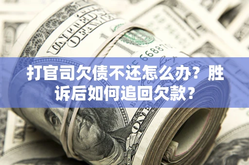 武汉打官司欠债不还怎么办？胜诉后如何追回欠款？