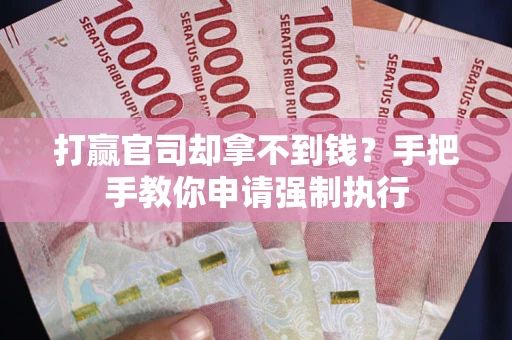 武汉打赢官司却拿不到钱？手把手教你申请强制执行