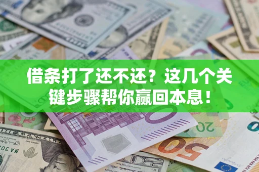 武汉借条打了还不还？这几个关键步骤帮你赢回本息！