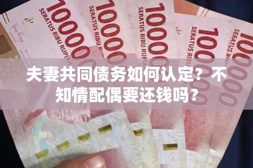 武汉夫妻共同债务如何认定？不知情配偶要还钱吗？