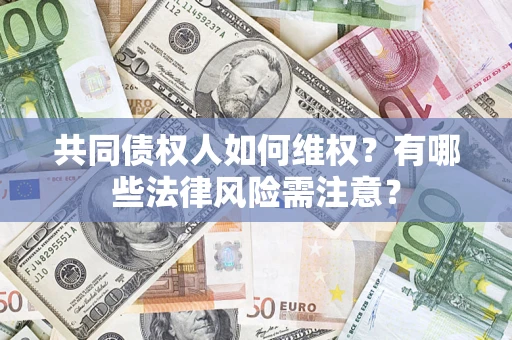 武汉共同债权人如何维权？有哪些法律风险需注意？