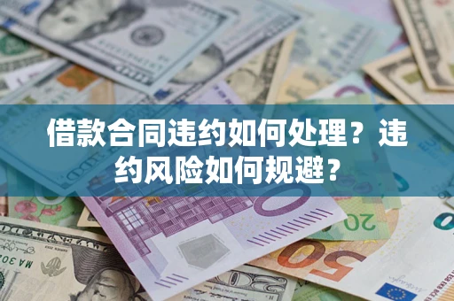 武汉借款合同违约如何处理？违约风险如何规避？