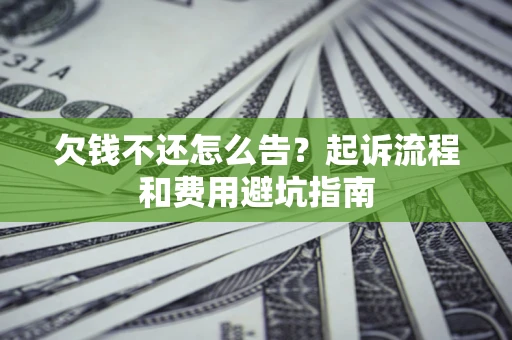 武汉欠钱不还怎么告？起诉流程和费用避坑指南