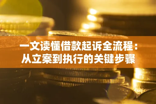 武汉一文读懂借款起诉全流程：从立案到执行的关键步骤